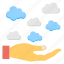 cloud computing, cloud computing platform, cloud connection, cloud services, hand offering clouds 