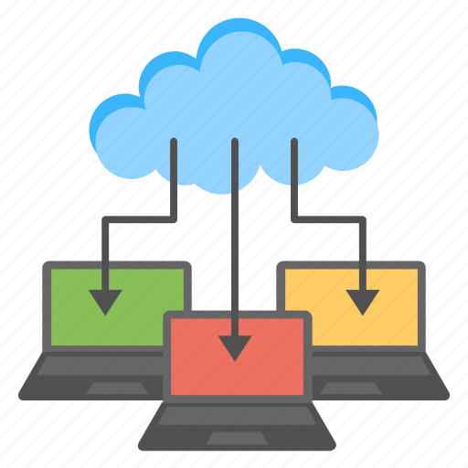 Cloud computing, cloud data center, cloud technology, it concept, serverless computing icon - Download on Iconfinder