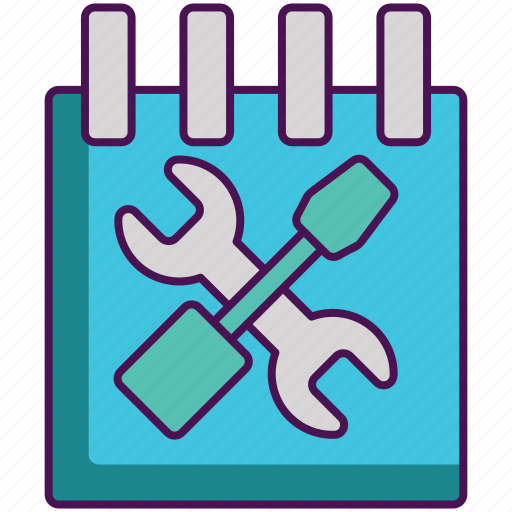 Maintenance, schedule, scheduled, service, tools icon - Download on Iconfinder