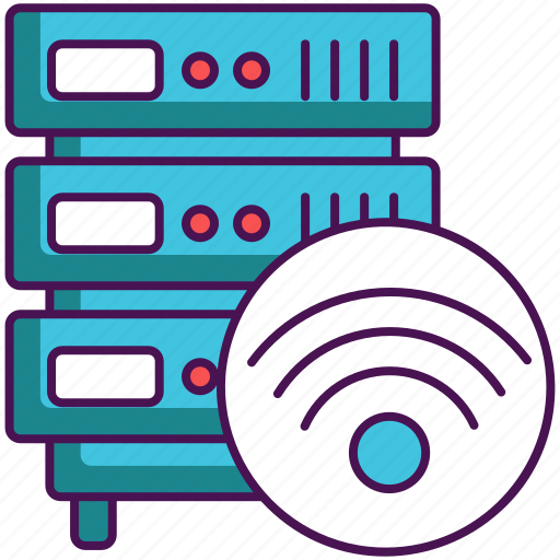 Database, hosting, server, wifi, wireless icon - Download on Iconfinder