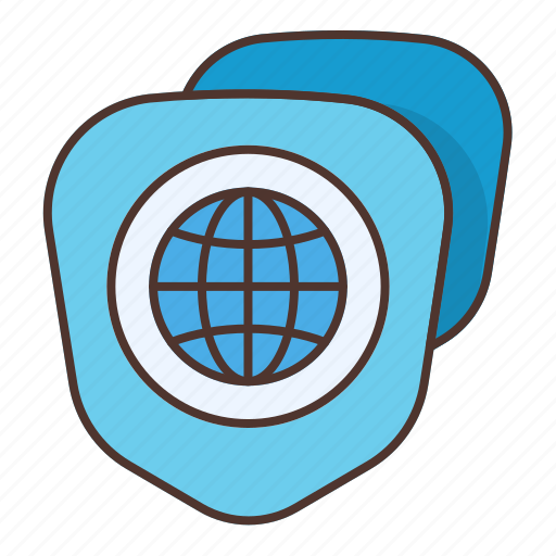 Browser, global, internet, secure, shield, cloud icon - Download on Iconfinder