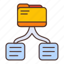 database, folder, data, files, document, server