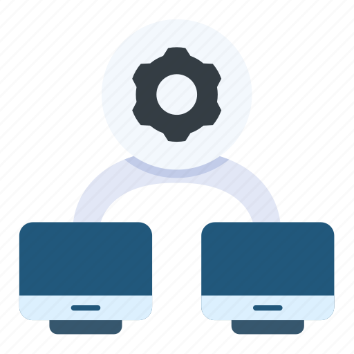 Cogwheel, database, computer, desktop, cloud, server icon - Download on Iconfinder