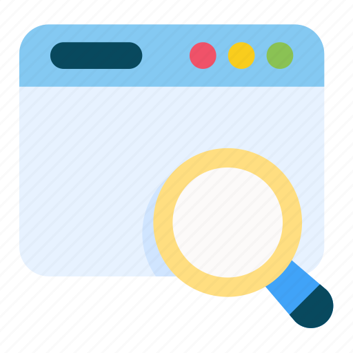 Analysis, search, seo, website, webpage, magnifying icon - Download on Iconfinder