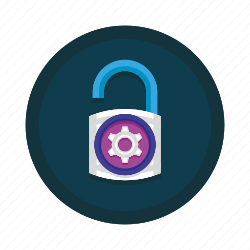 Access, control, cog, padlock, security, settings, unlock icon - Download on Iconfinder