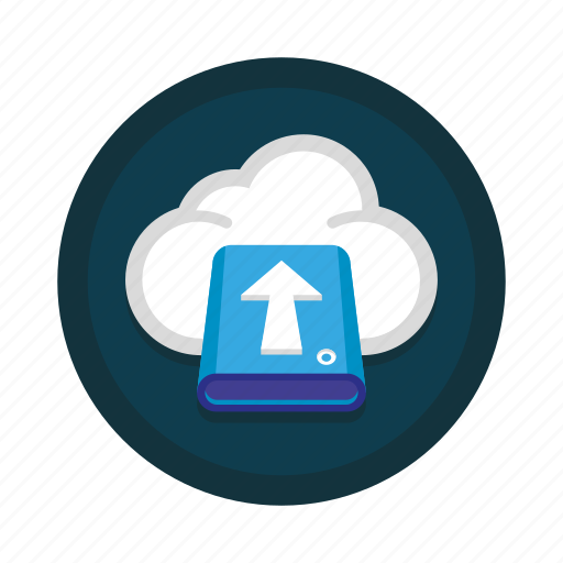 Cloud, drive, computing, data, server, storage, upload icon - Download on Iconfinder