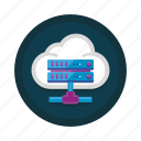 cloud, server, computing, connection, database, hosting, network