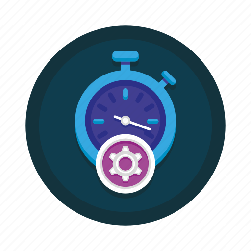 Performance, seo, cog, optimization, settings, stopwatch icon - Download on Iconfinder