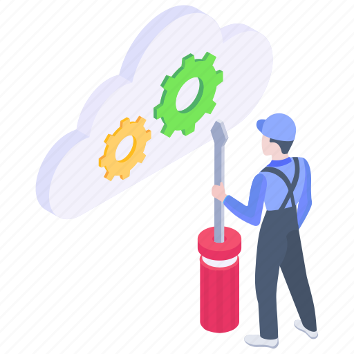 Cloud settings, cloud technology, cloud management, cloud computing, cloud repair icon - Download on Iconfinder