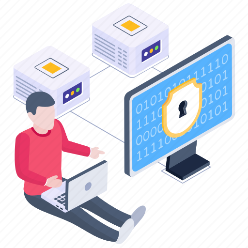Secure network, server protection, database safety, data security, cybersecurity icon - Download on Iconfinder