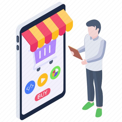 Online store, seo ecommerce, online shopping, mobile shopping, m-commerce icon - Download on Iconfinder