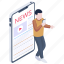 mobile news, e-news, news app, online news, media news 