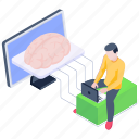 brain simulation, ai brain, artificial intelligence, ai mind, futuristics