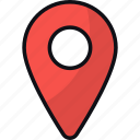 gps, location, position, map pin, placeholder, address