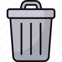 recycle bin, garbage can, remove, delete, discard, trash can