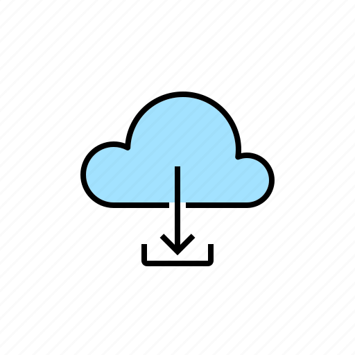 Cloud, download, downloader, downloading, server icon - Download on Iconfinder