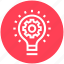 bulb, development, gear, idea, lamp, light bulb, optimization 