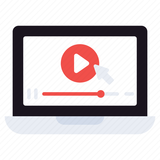 Online video, play video, media play, multimedia player, video streaming icon - Download on Iconfinder