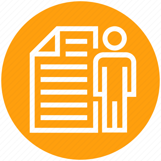Businessman, document, file, human, page, paper, user icon - Download on Iconfinder