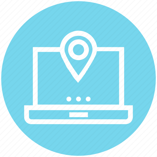 Address, laptop, location, map, marker, navigation, web icon - Download on Iconfinder