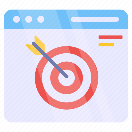 Online target, online aim, objective, goal, purpose icon - Download on Iconfinder