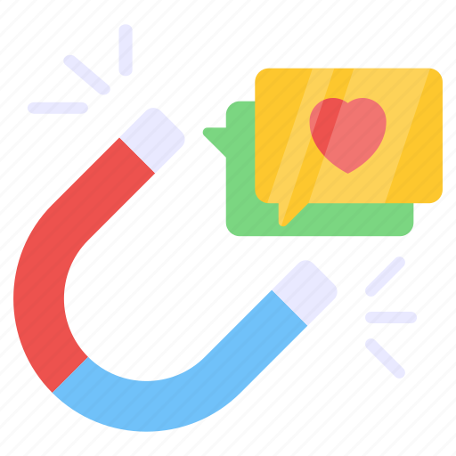 Chat attraction, love attraction, romantic chat, message, communication icon - Download on Iconfinder