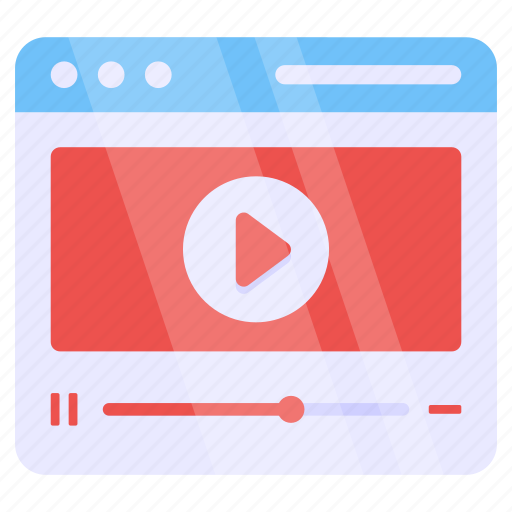 Web video, video streaming, play video, online video, video website icon - Download on Iconfinder