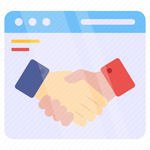 Online deal, online contract, online agreement, digital deal, digital contract icon - Download on Iconfinder