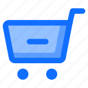 trolly, ecommerce, shopping, mobile, cart, web, minus