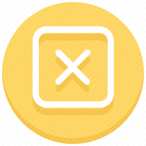 Cancel, close, cross, reject, square icon - Download on Iconfinder