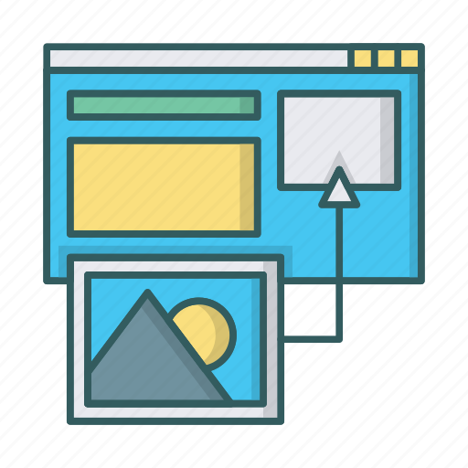 Add image, cms, drag and drop, image, interface, module, website icon - Download on Iconfinder