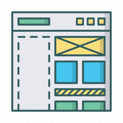 Blog, cms, content, editor, managment, website, wireframe icon - Download on Iconfinder