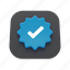verified, check, approved, business, tick, checkmark, badge 