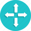 arrows, direction, expand, orientation