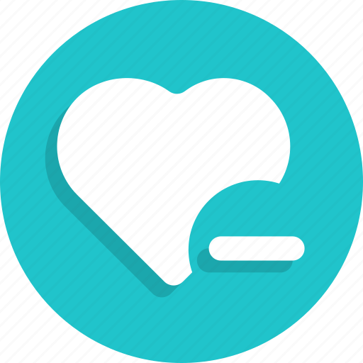 Dislike, heart, love, minus, remove, valentines icon - Download on Iconfinder