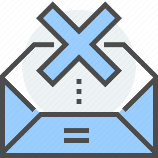 Delete, e-mail, letter, message, sign out, spam, unsubscribed icon - Download on Iconfinder