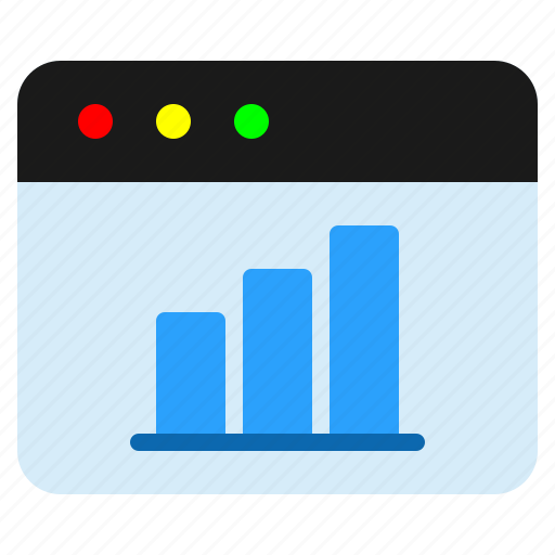 Browser, chart, graph, page, statistics icon - Download on Iconfinder