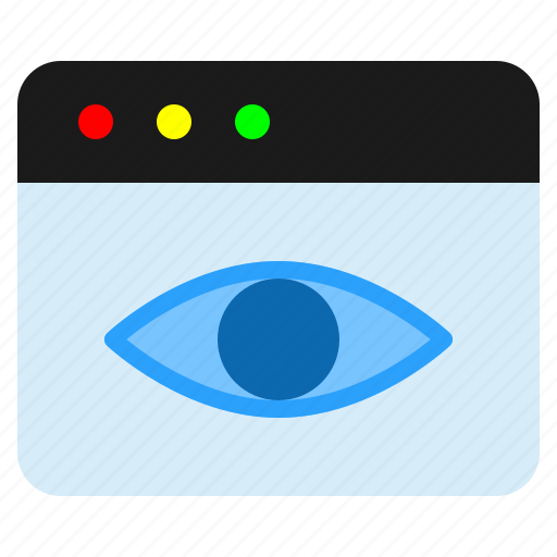 Browser, eye, page, views, website icon - Download on Iconfinder