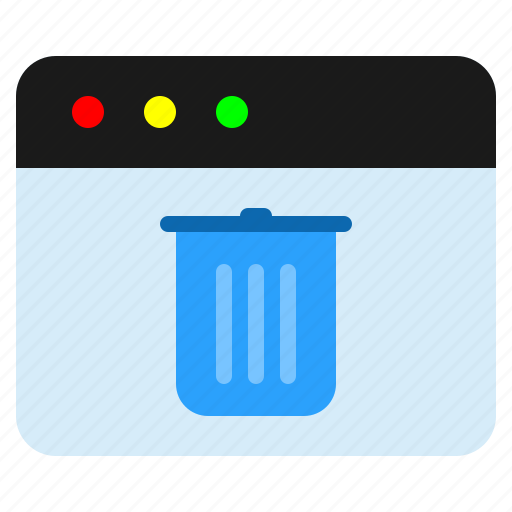 Browser, delete, page, trash, website icon - Download on Iconfinder