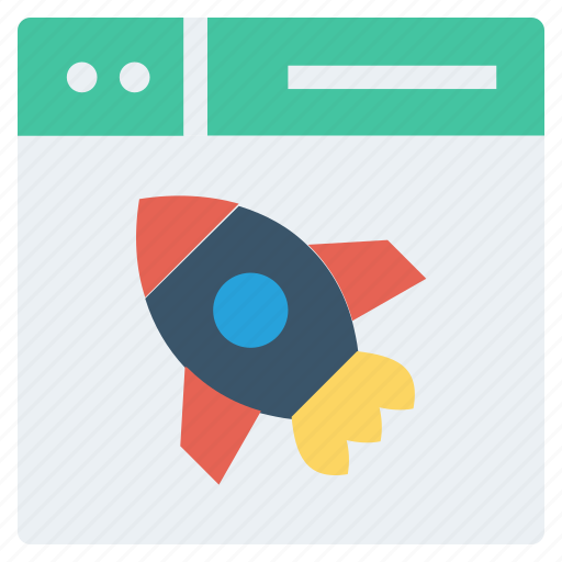 Browser, page, rocket, spaceship, web, webpage, website icon - Download on Iconfinder