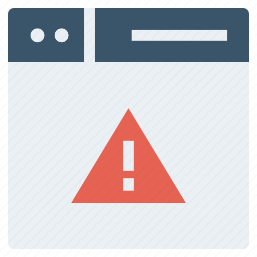Browser, danger, page, warning sign, web, webpage, website icon - Download on Iconfinder