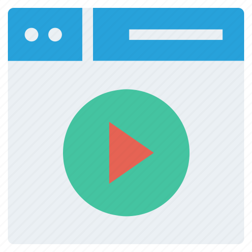 Browser, media, page, video play, web, webpage, website icon - Download on Iconfinder