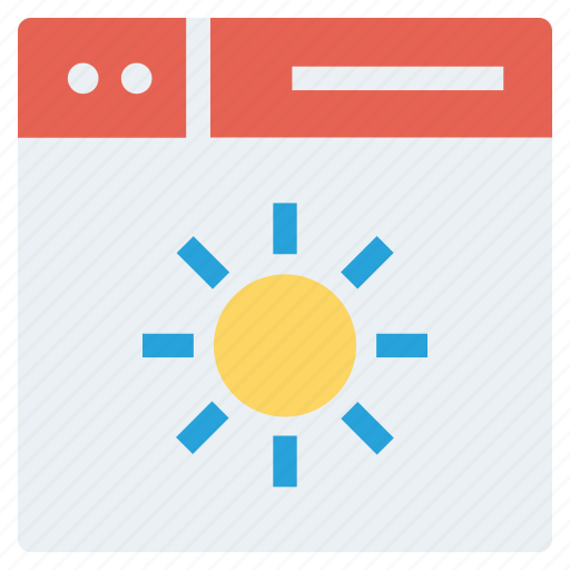 Brightness, browser, page, sun, web, webpage, website icon - Download on Iconfinder