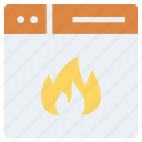 browser, fire, flame, page, web, webpage, website