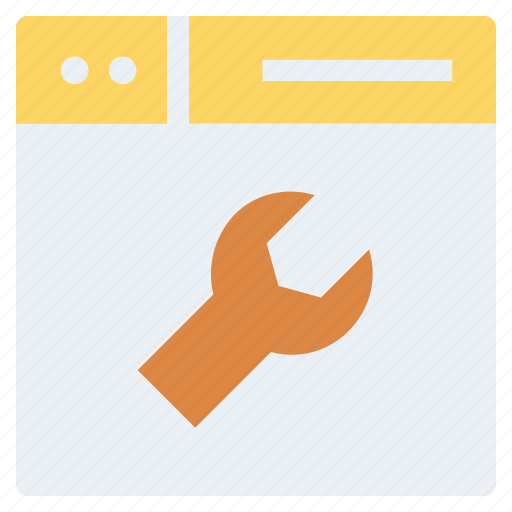 Browser, page, setting, web, webpage, website, wrench icon - Download on Iconfinder