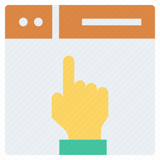Browser, click, hand, page, web, webpage, website icon - Download on Iconfinder