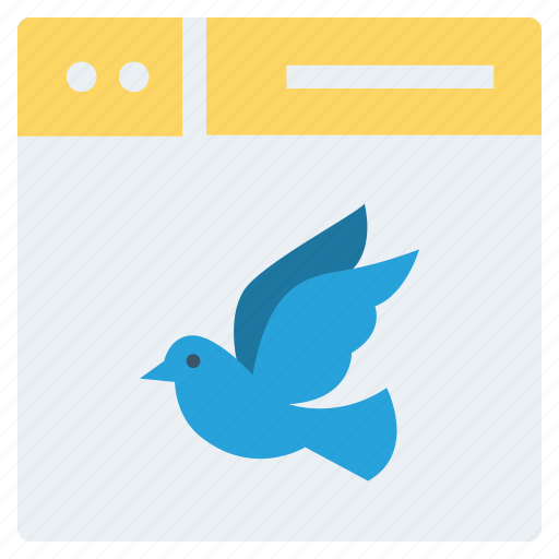 Bird, browser, fly, page, web, webpage, website icon - Download on Iconfinder