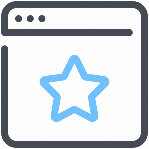 Browser, favorite, star, webpage, website icon - Download on Iconfinder