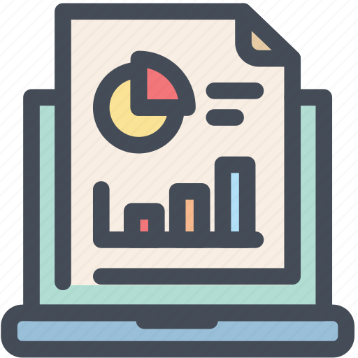 Analytics, computer, graph, monitoring, report, screen, statistics icon - Download on Iconfinder