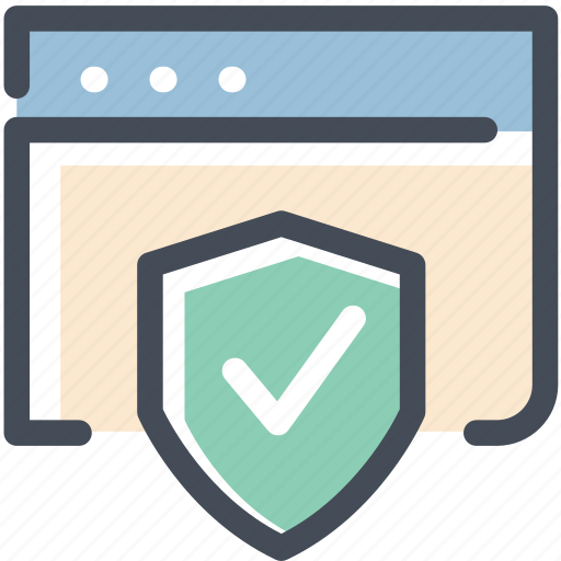 Browser, page, protect, protection, safe, security, shield icon - Download on Iconfinder